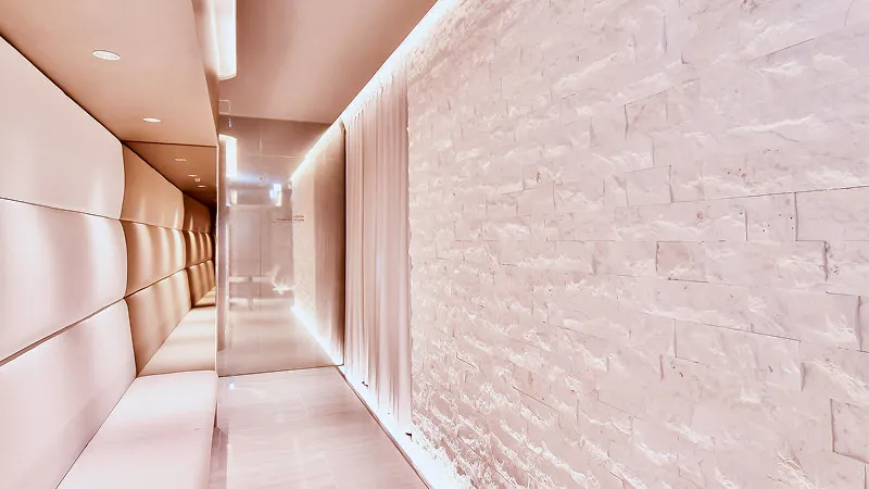 施術スペースの内観