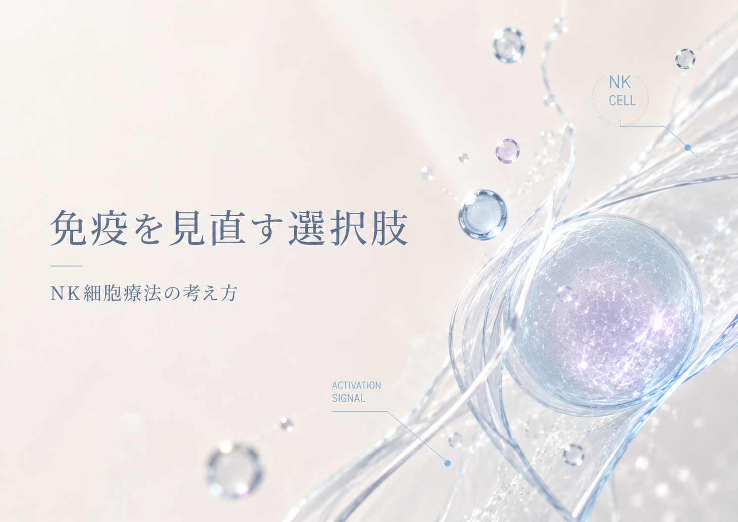 NK細胞療法を検討する前に免疫との関係を整理するためのヒーロー画像